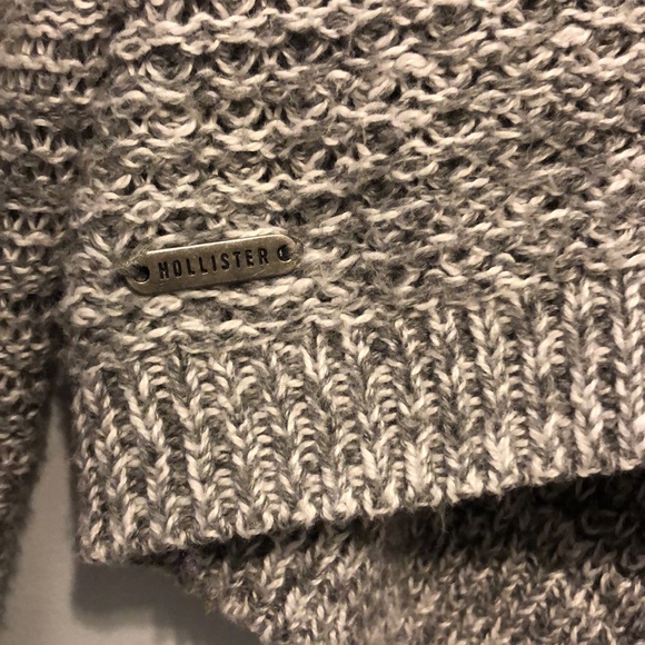 Grey Open Knit Cardigan - Size S - Picture 4 of 4